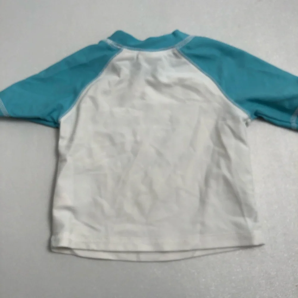 Koala Kids aqua and white rash guard
